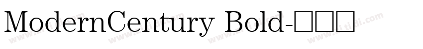 ModernCentury Bold字体转换